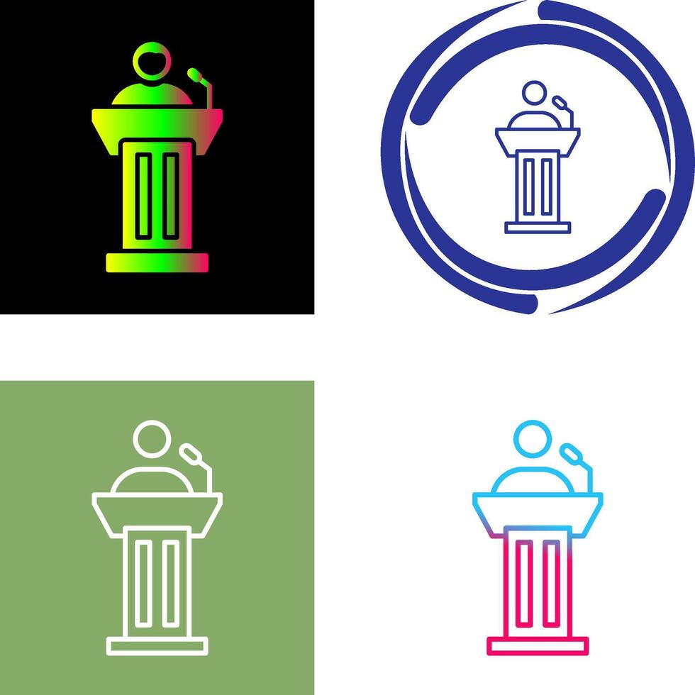 Podium Icon Design vector