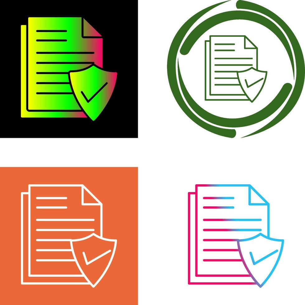 Valid Document Icon Design vector
