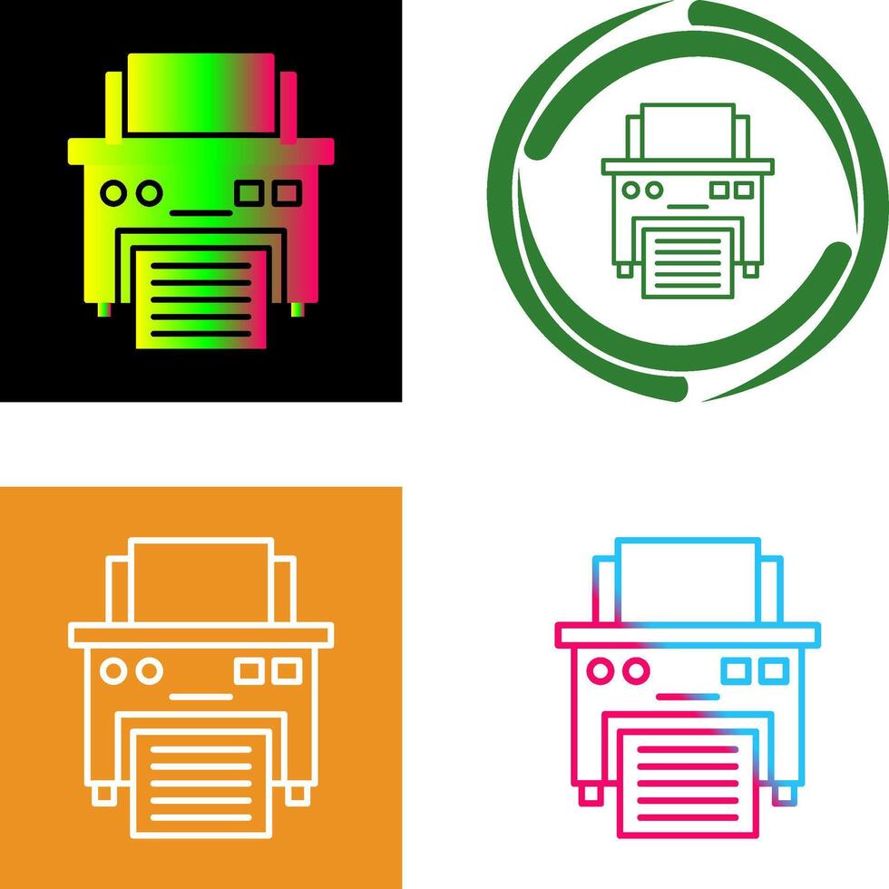 Printer Icon Design vector