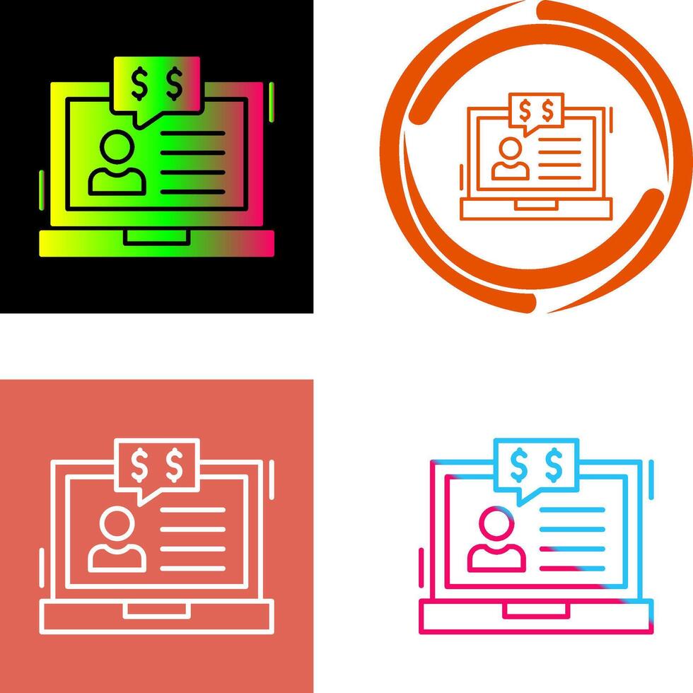 Employee Benefits Icon Design vector