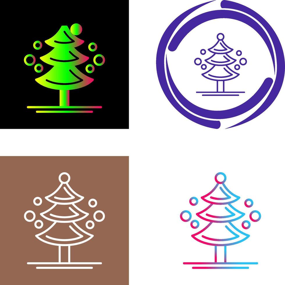 Pine Tree Icon Design vector