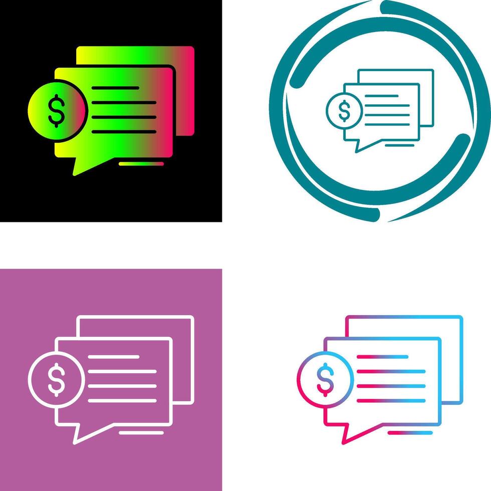 Dialog Icon Design vector