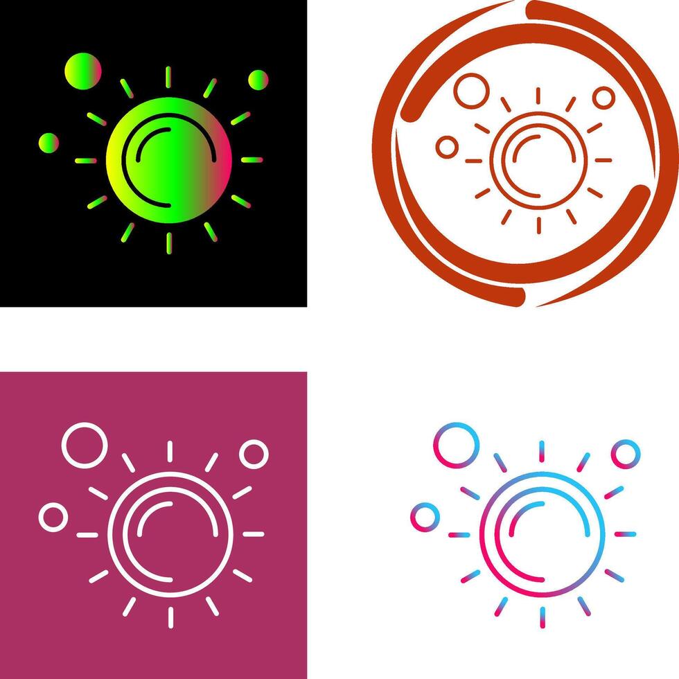 Sun Icon Design vector