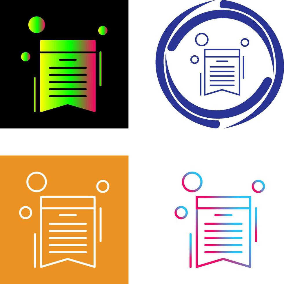 Wishlist Icon Design vector