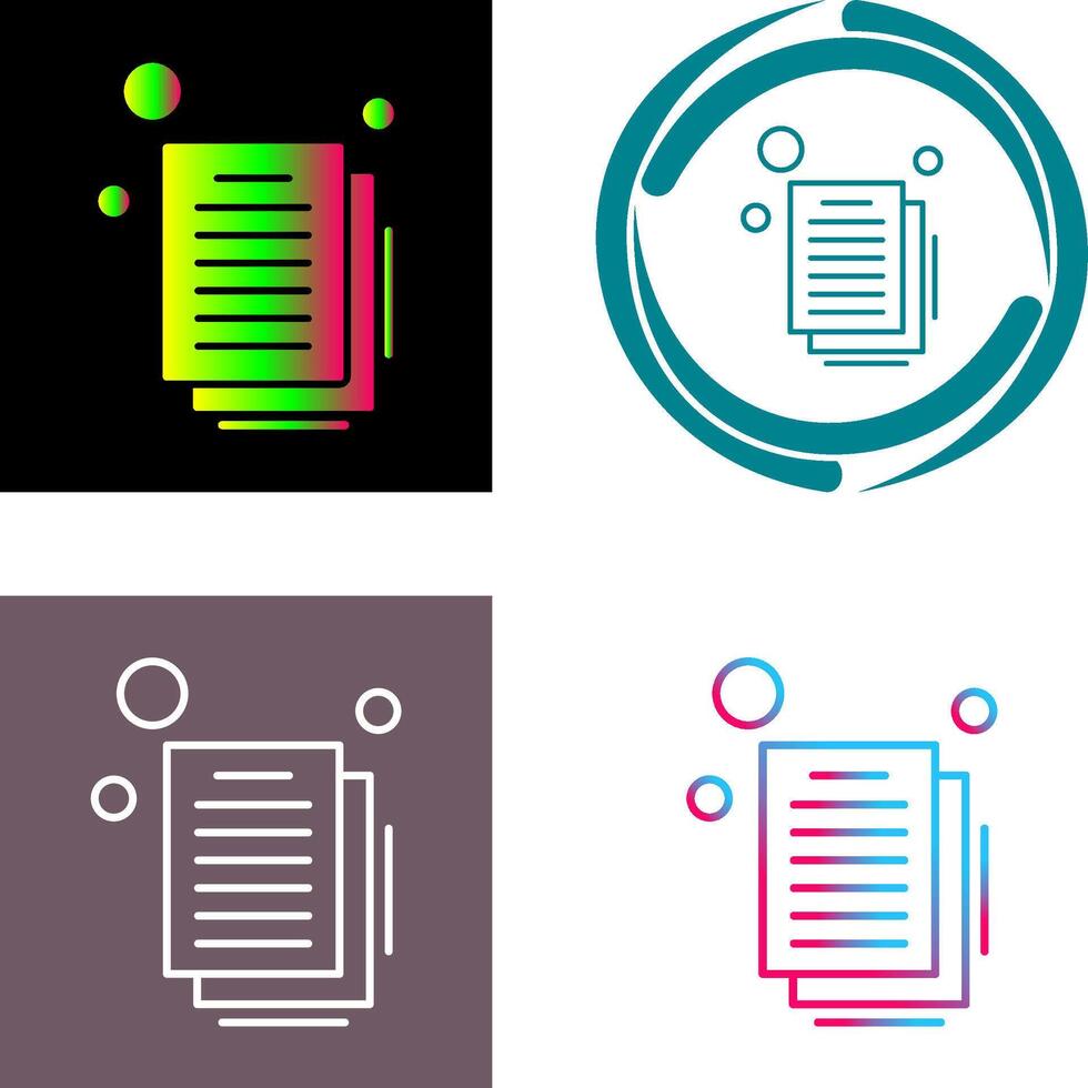 Document Icon Design vector