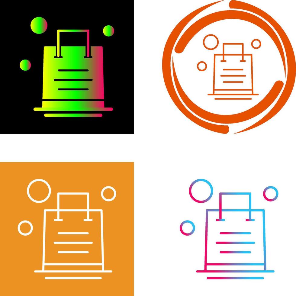 Shopping Bag Icon Design vector
