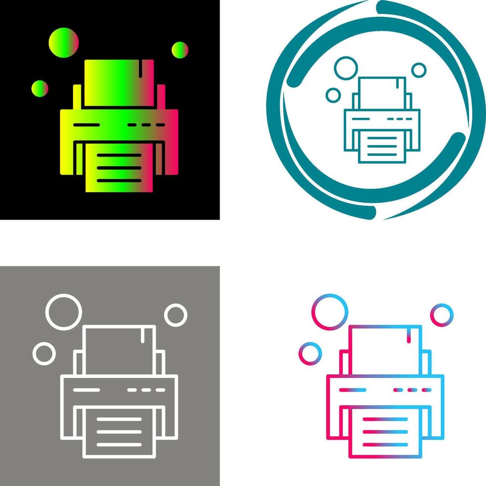 Printer Icon Design vector
