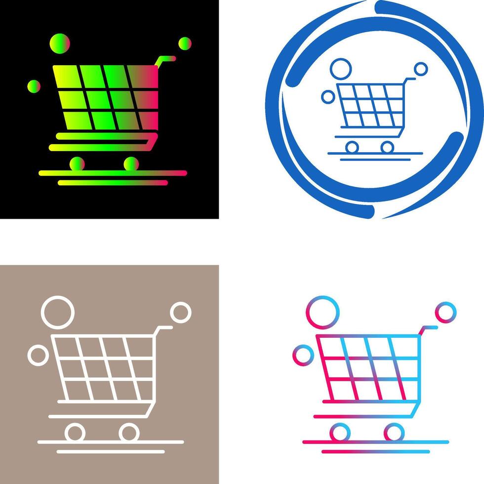 Trolley Icon Design vector
