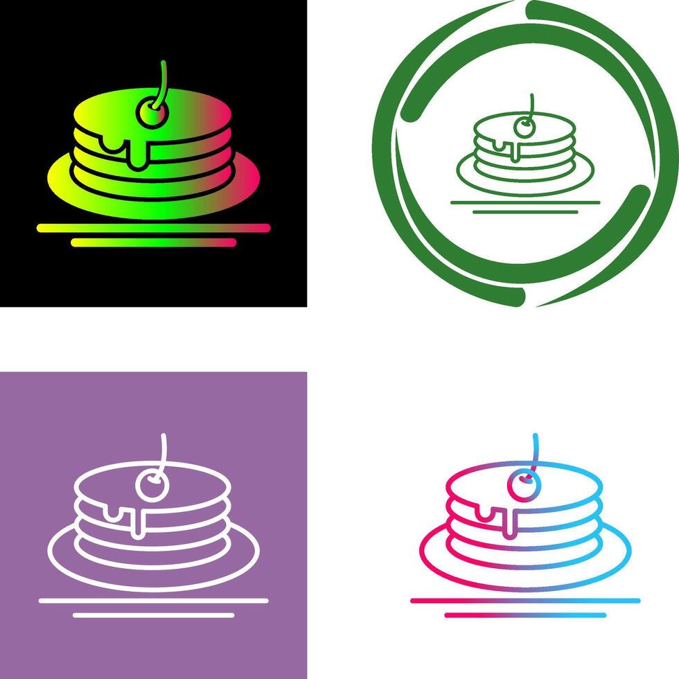 Pancake Icon Design vector