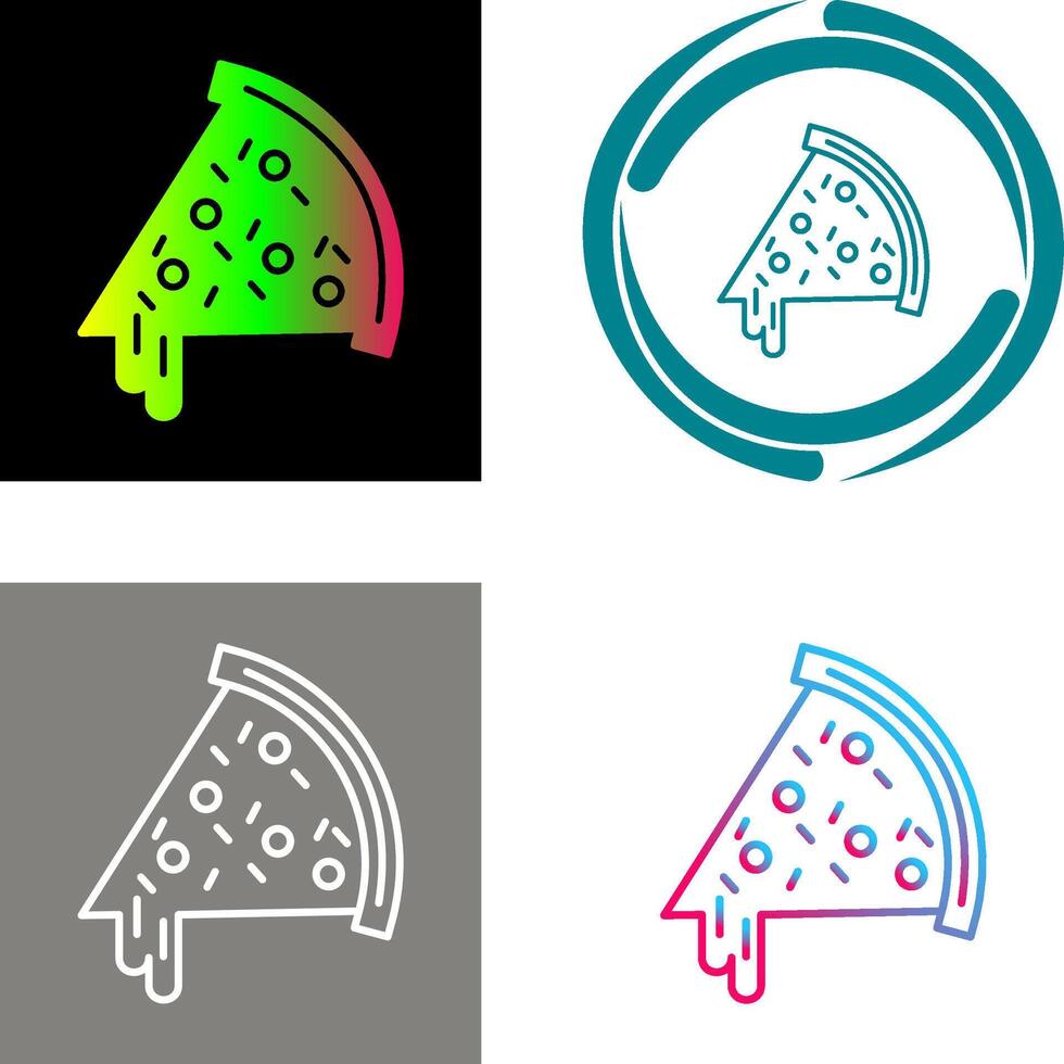 Pizza Slice Icon Design vector