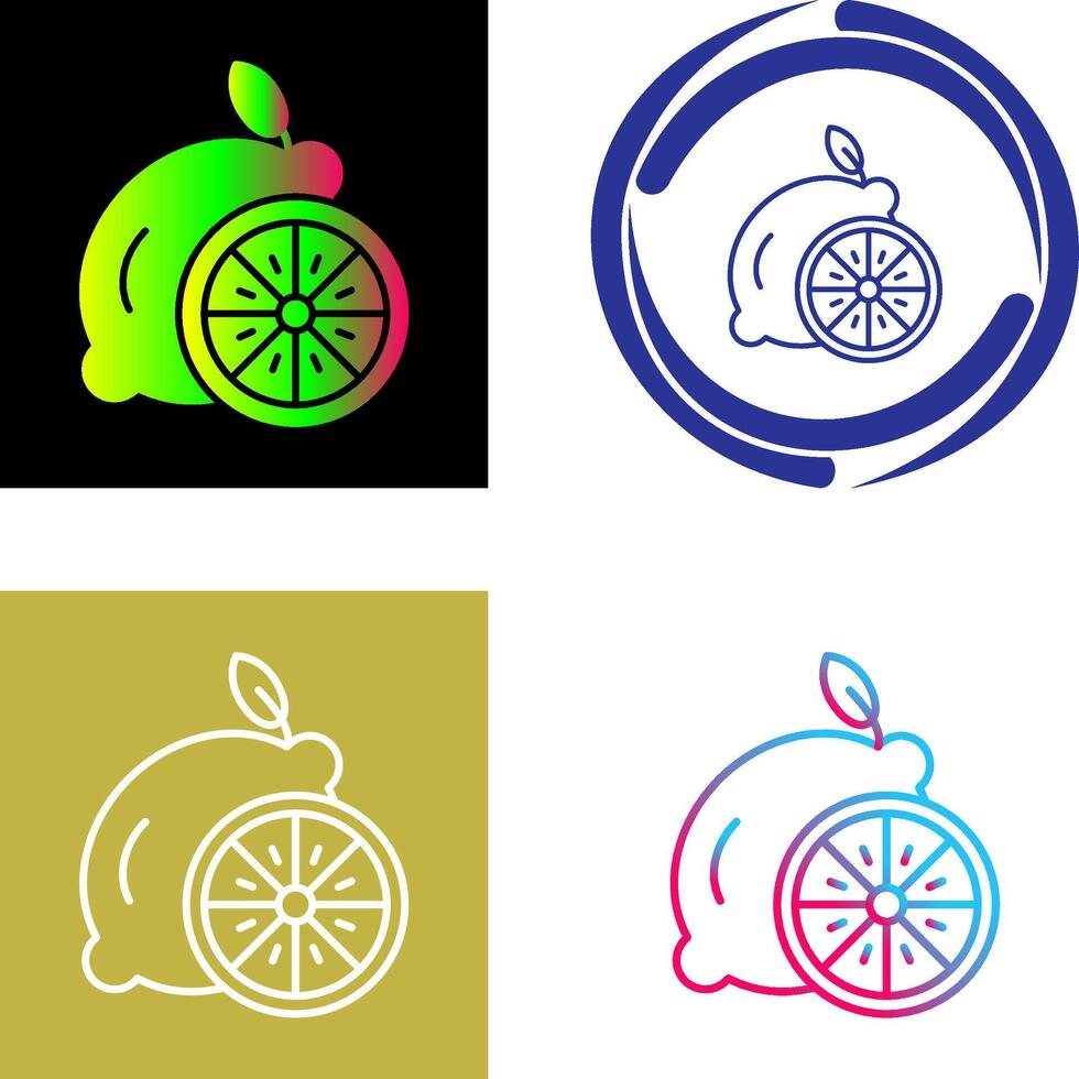 Lemon Icon Design vector