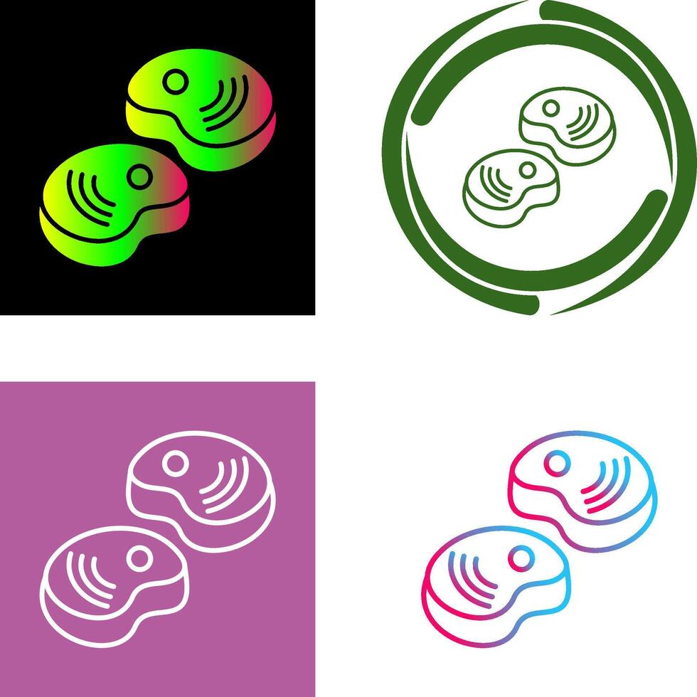 Steak Icon Design vector