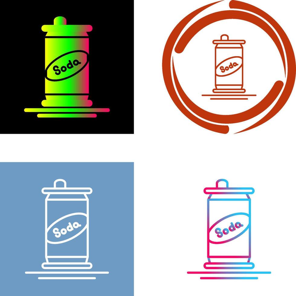 Soda Can Icon Design vector