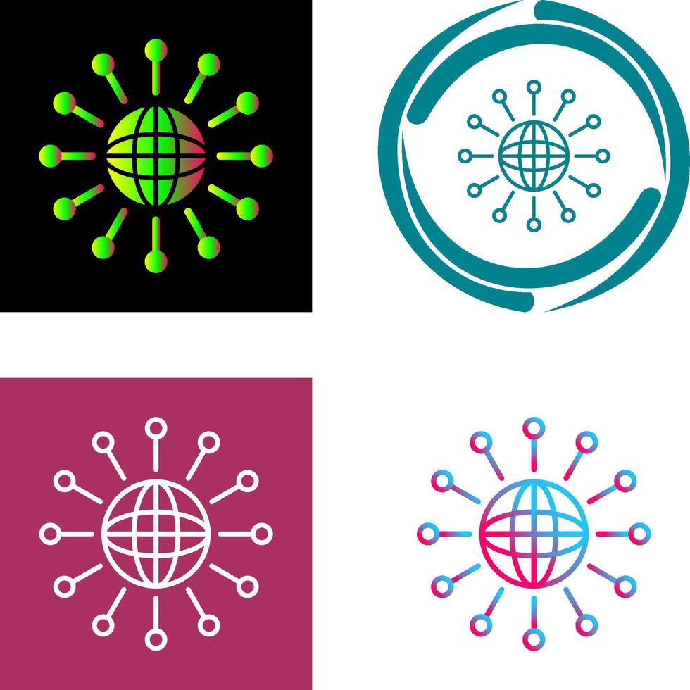 Networking Icon Design vector