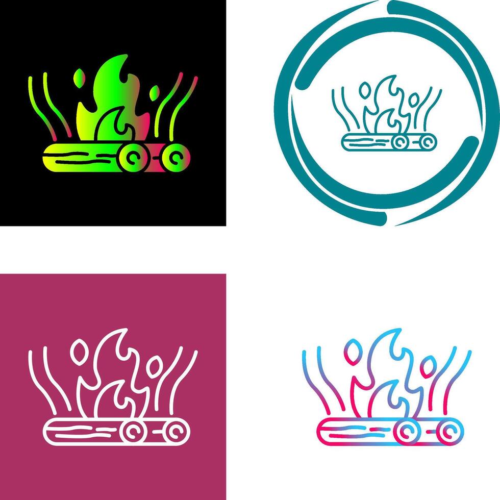 Bonfire Icon Design vector