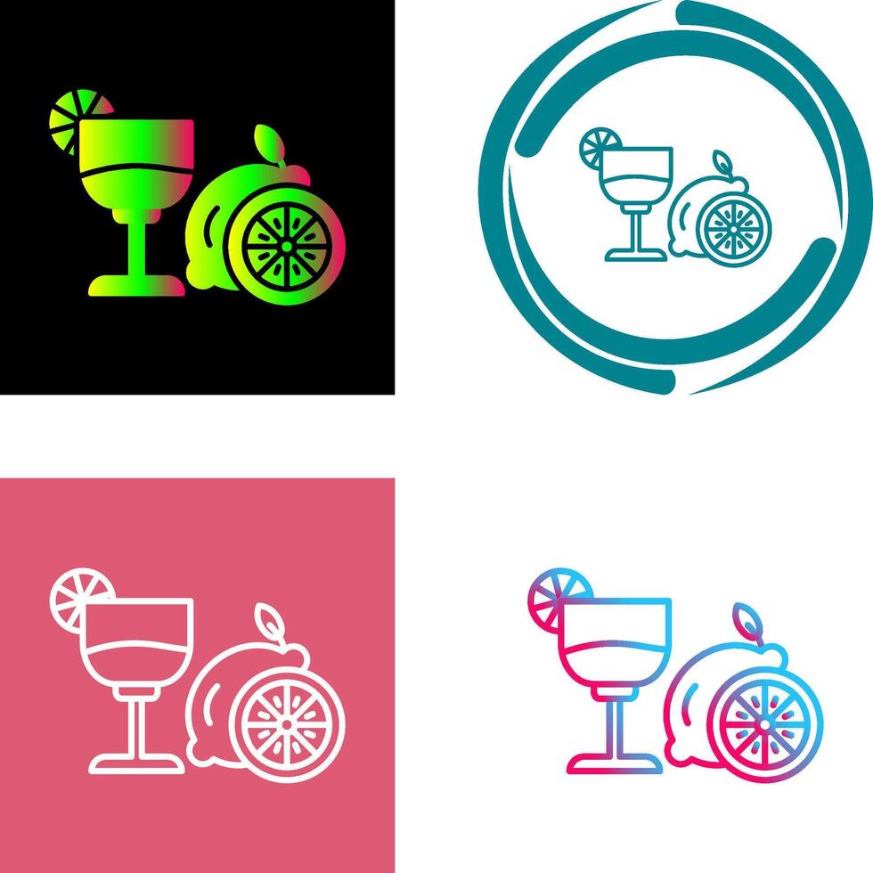 Lime Juice Icon Design vector