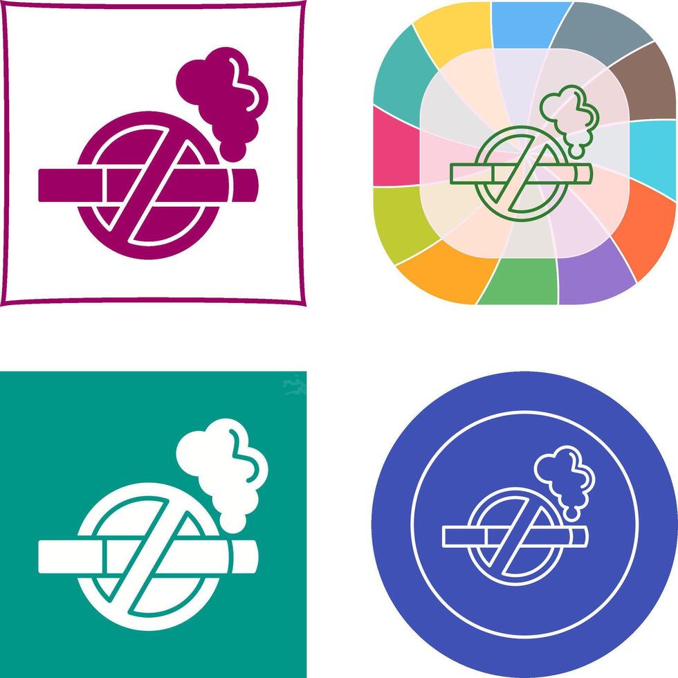No Tobacco Icon Design vector
