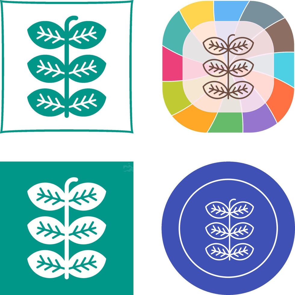 Tobacco Leafs Icon Design vector