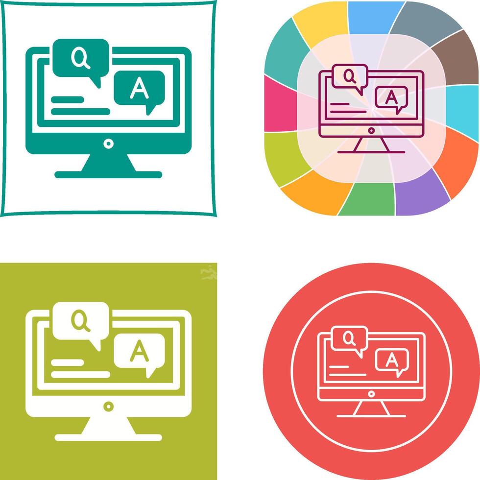 Faq Icon Design vector