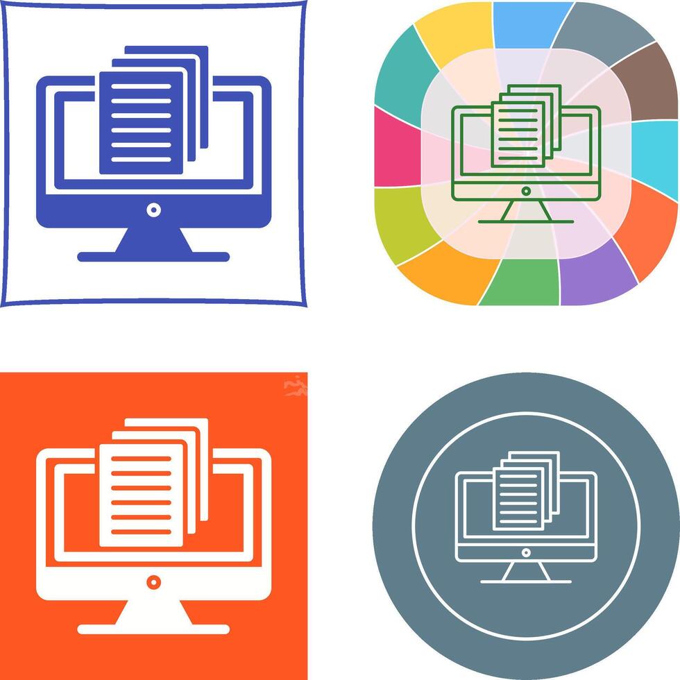 Document Icon Design vector