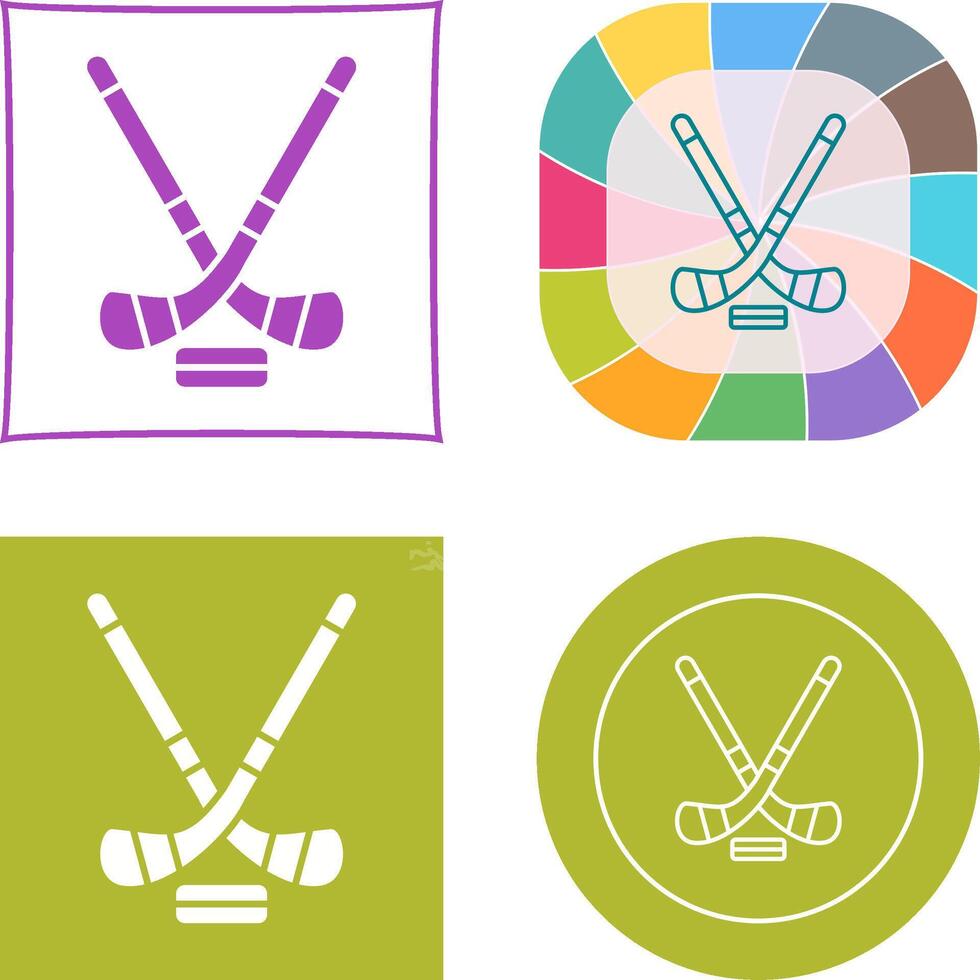 Ice Hockey Icon Design vector
