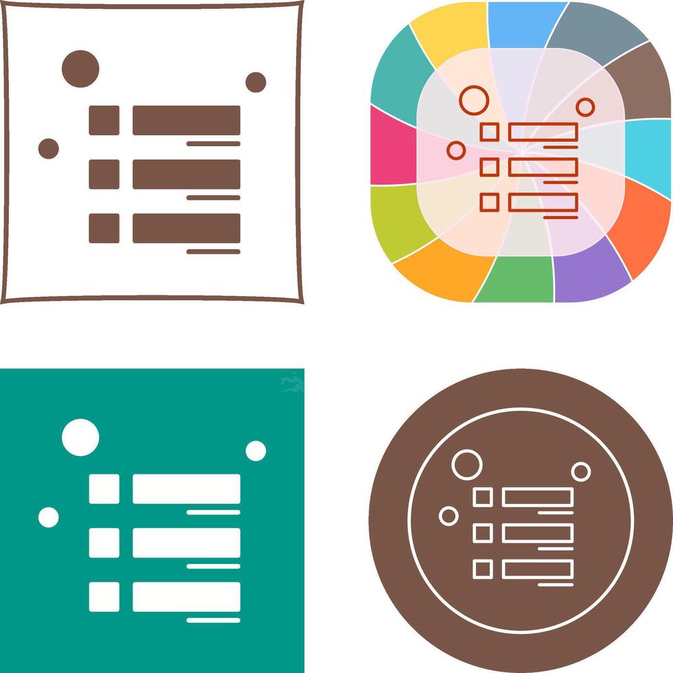 Menu Icon Design vector