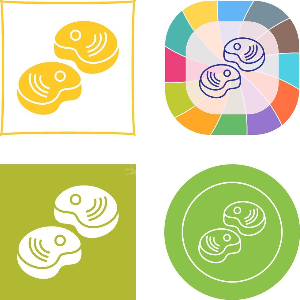 Steak Icon Design vector