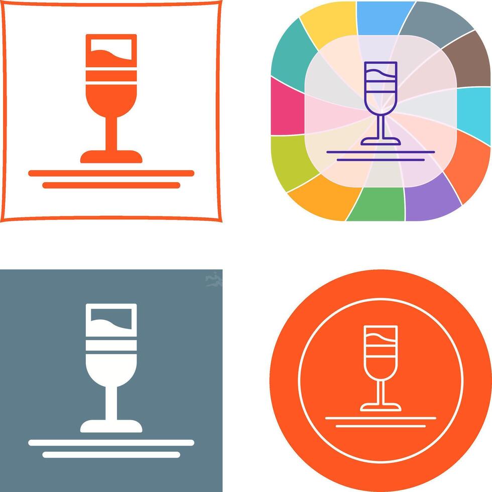 Rainbow Drink Icon Design vector