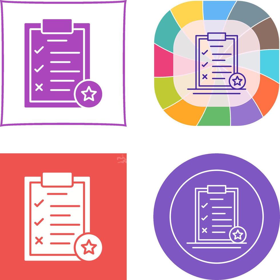 Task List Icon Design vector