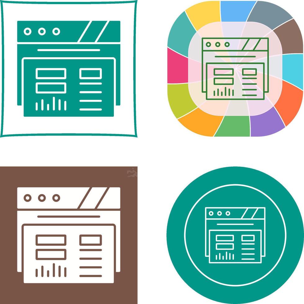Dashboard Icon Design vector