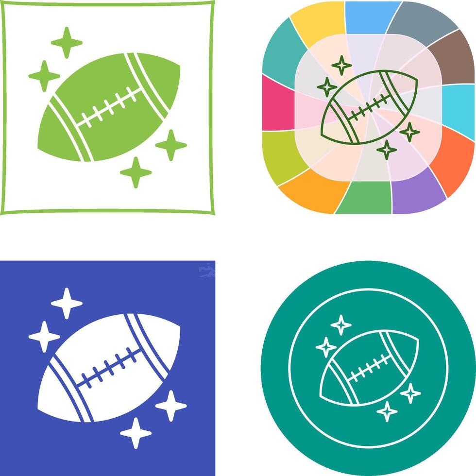 Rugby Icon Design vector