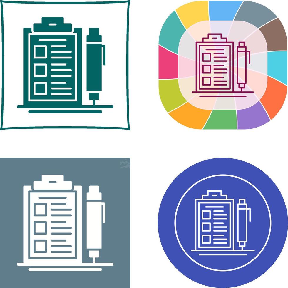 Check List Icon Design vector