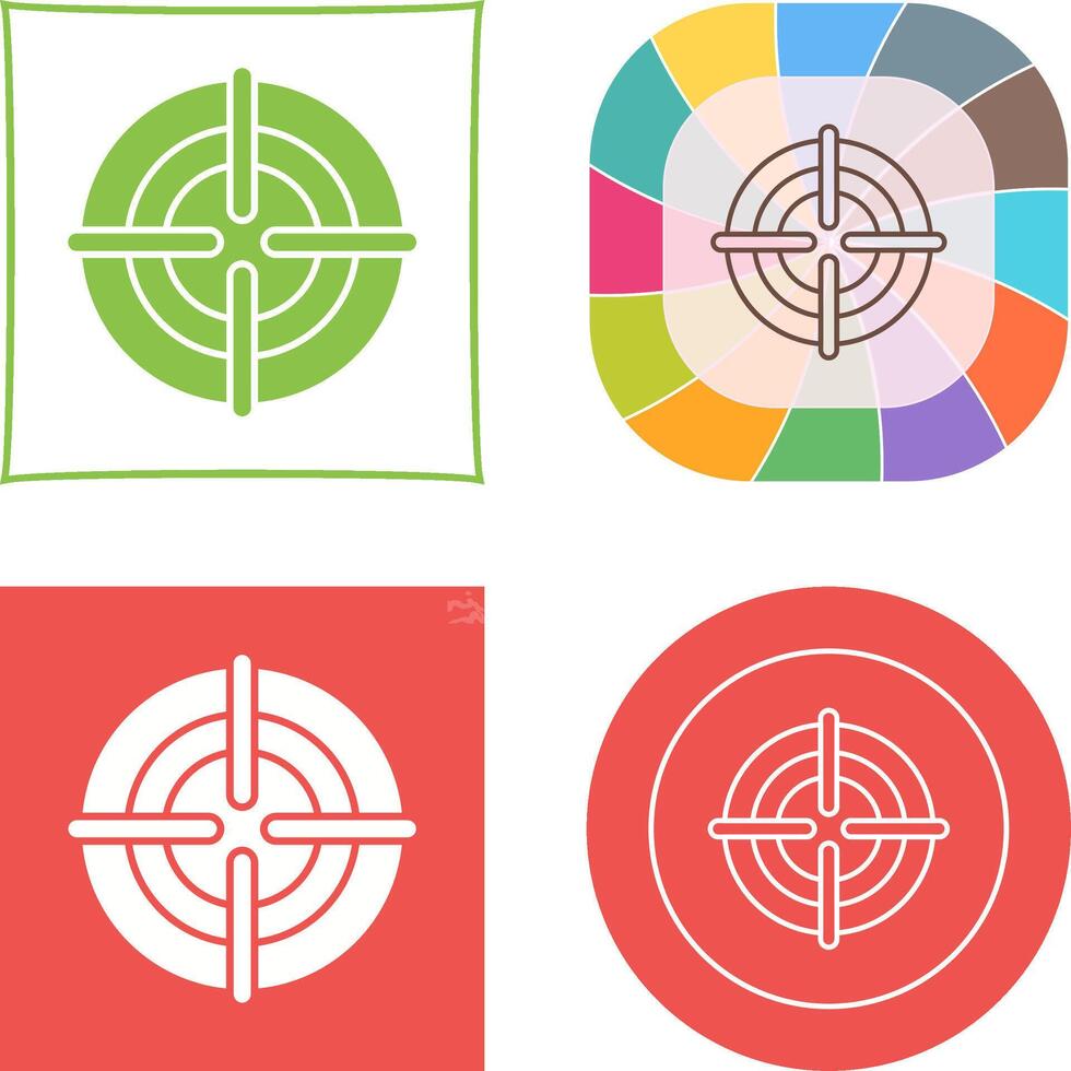 Target Icon Design vector