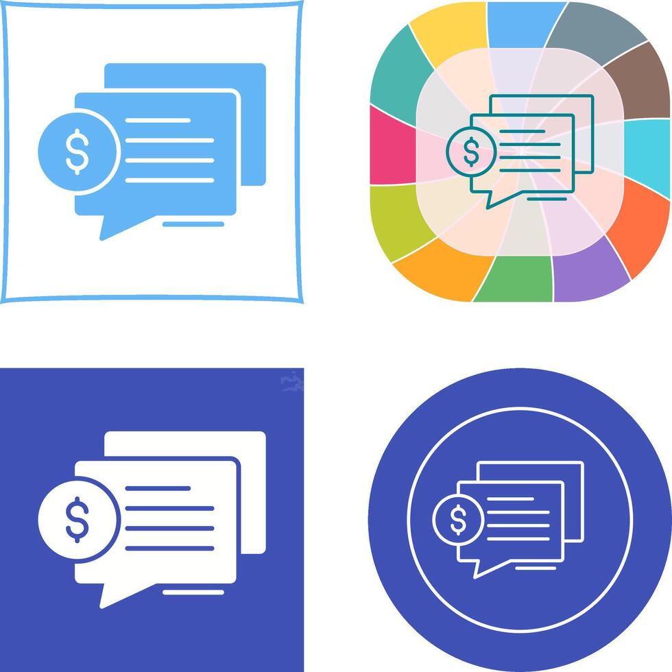 Dialog Icon Design vector