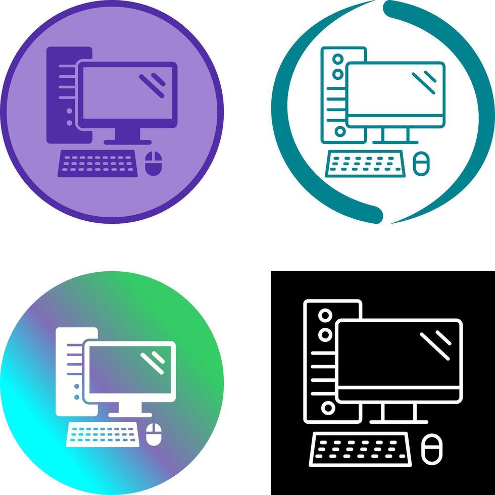 Computer Icon Design vector