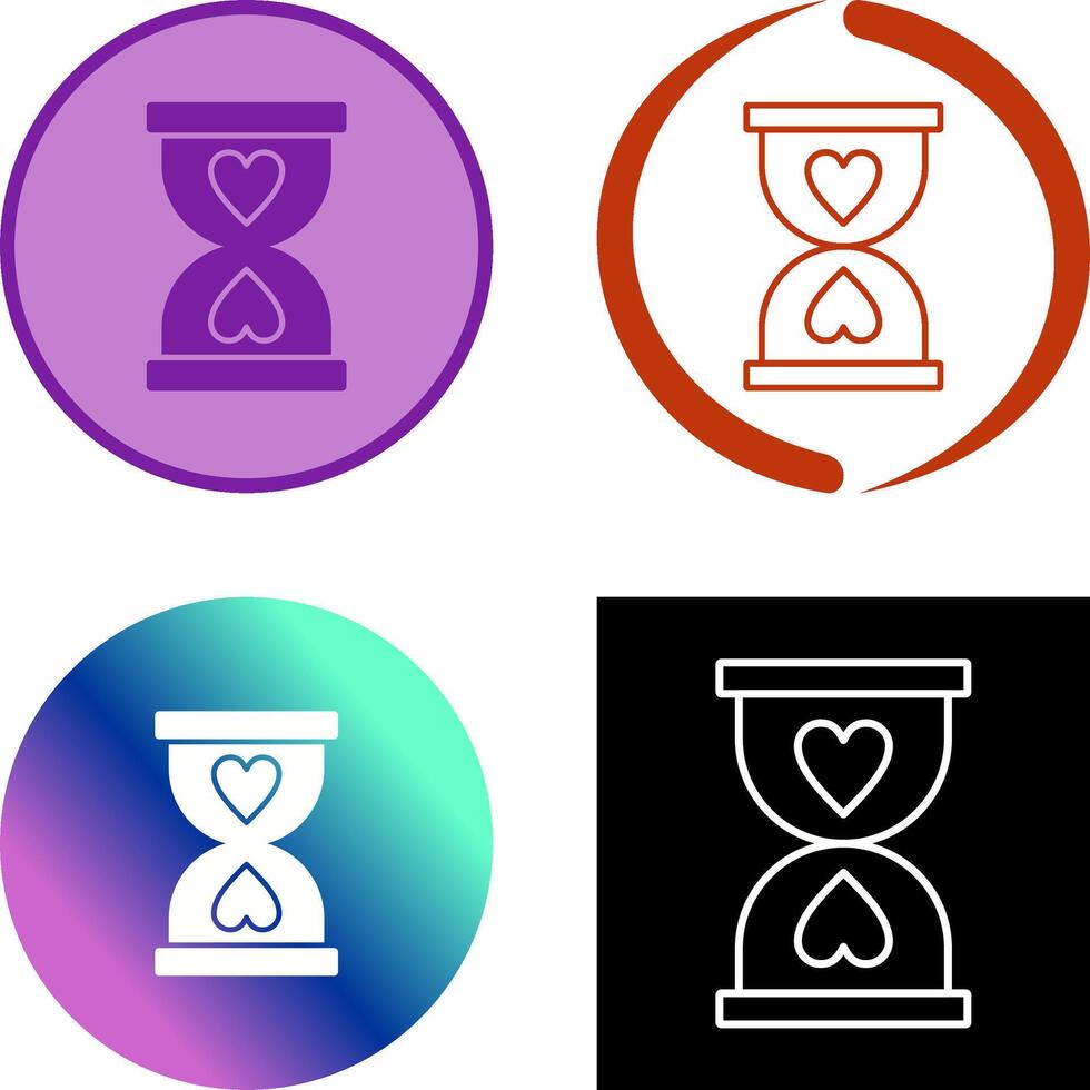 Hourglass Icon Design vector