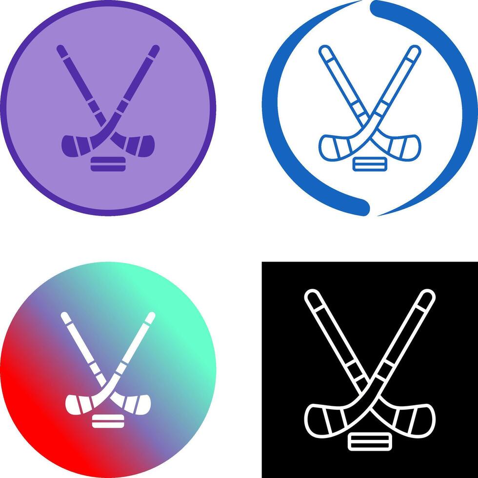 Ice Hockey Icon Design vector