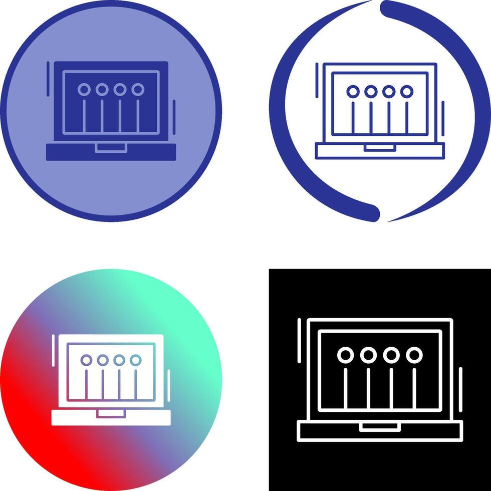 Laptop Icon Design vector