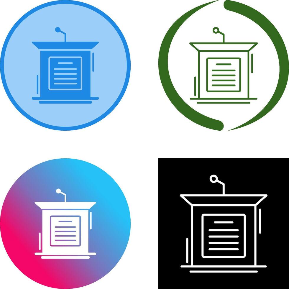 Podium Icon Design vector