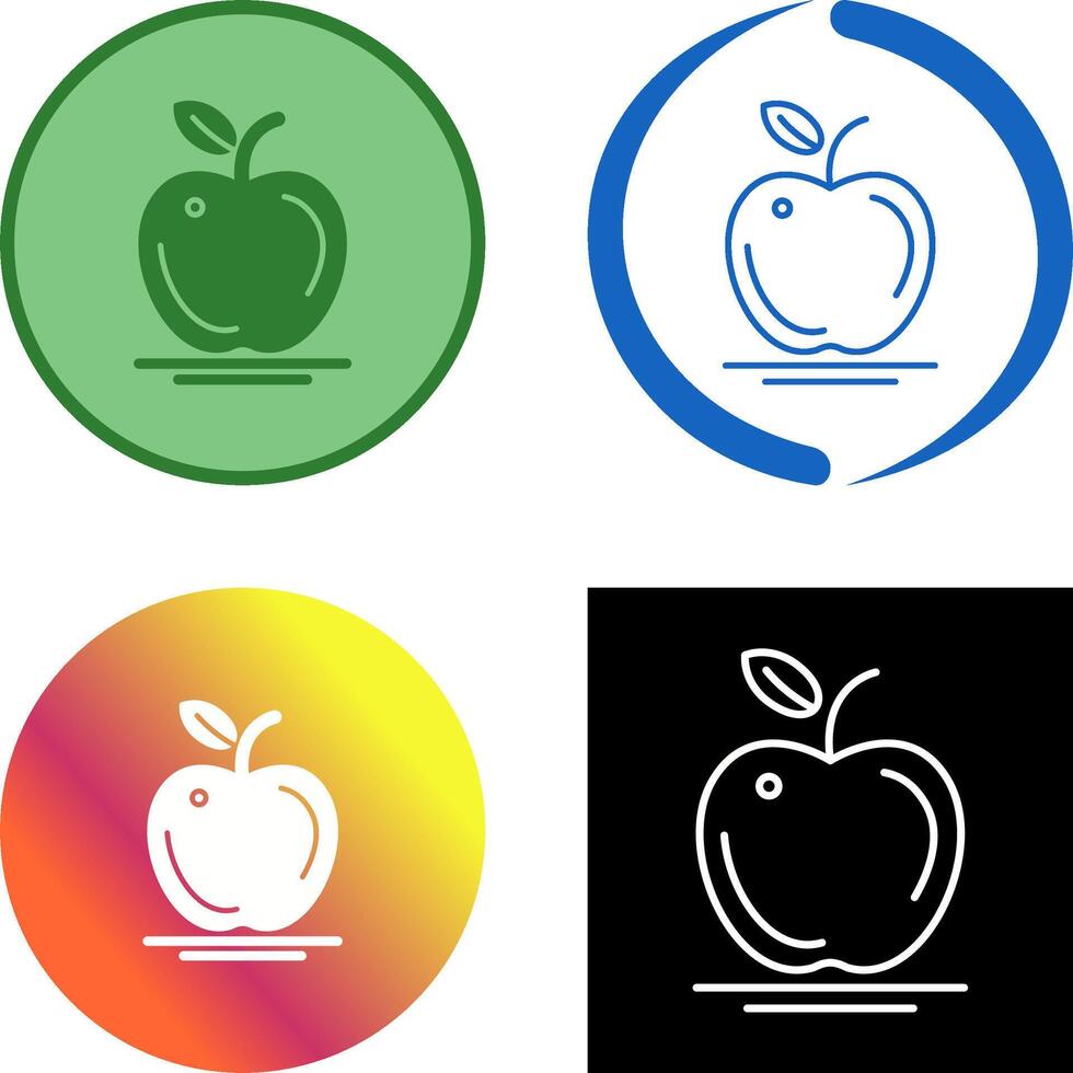 diseño de icono de manzana vector