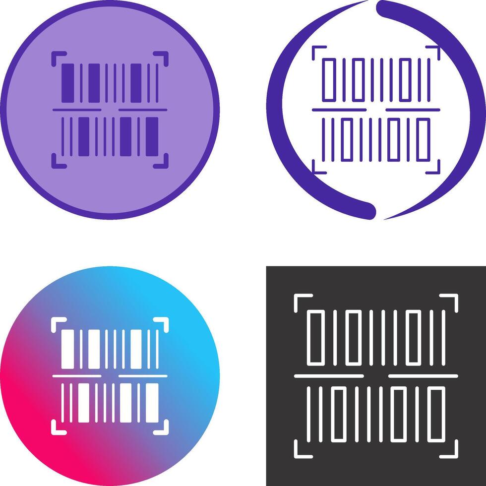 BarCode Icon Design vector