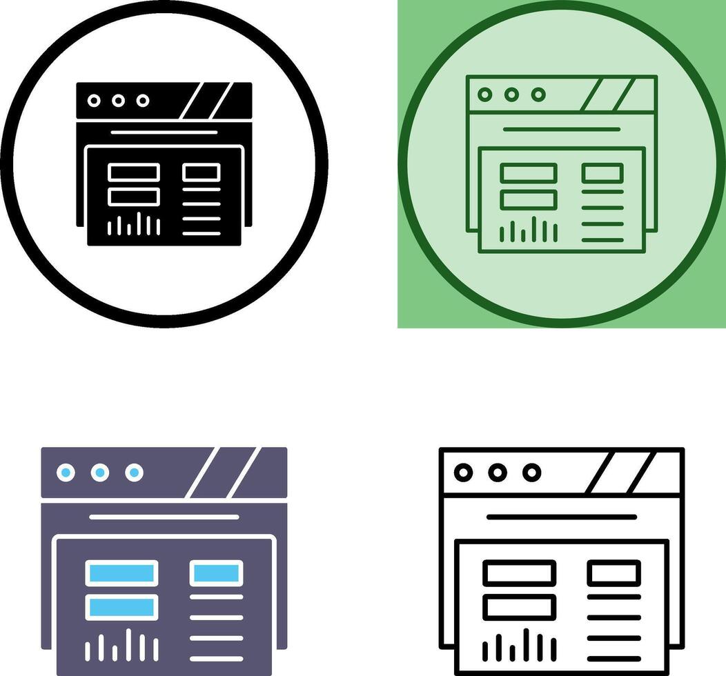 Dashboard Icon Design vector