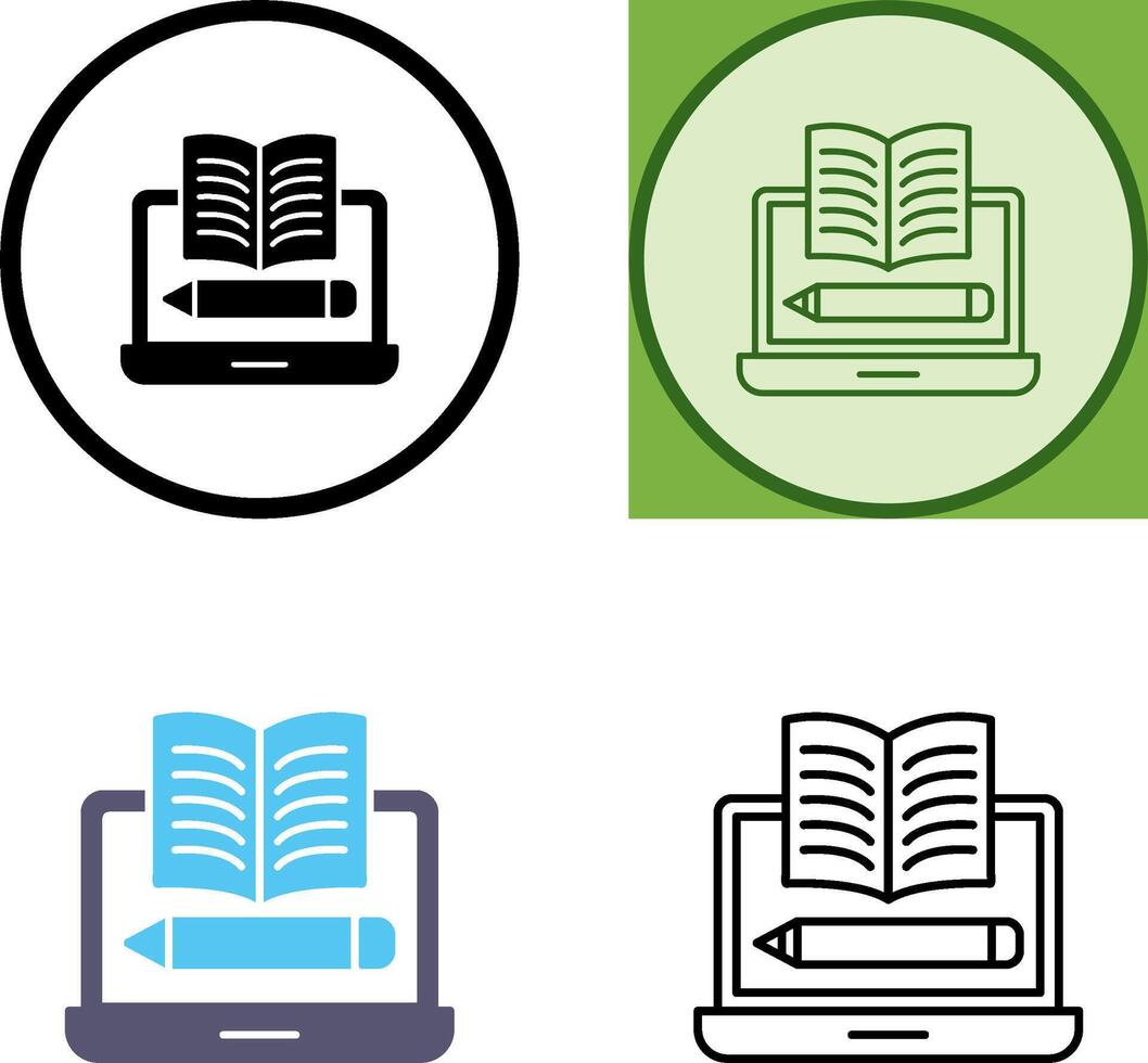 Written Icon Design vector