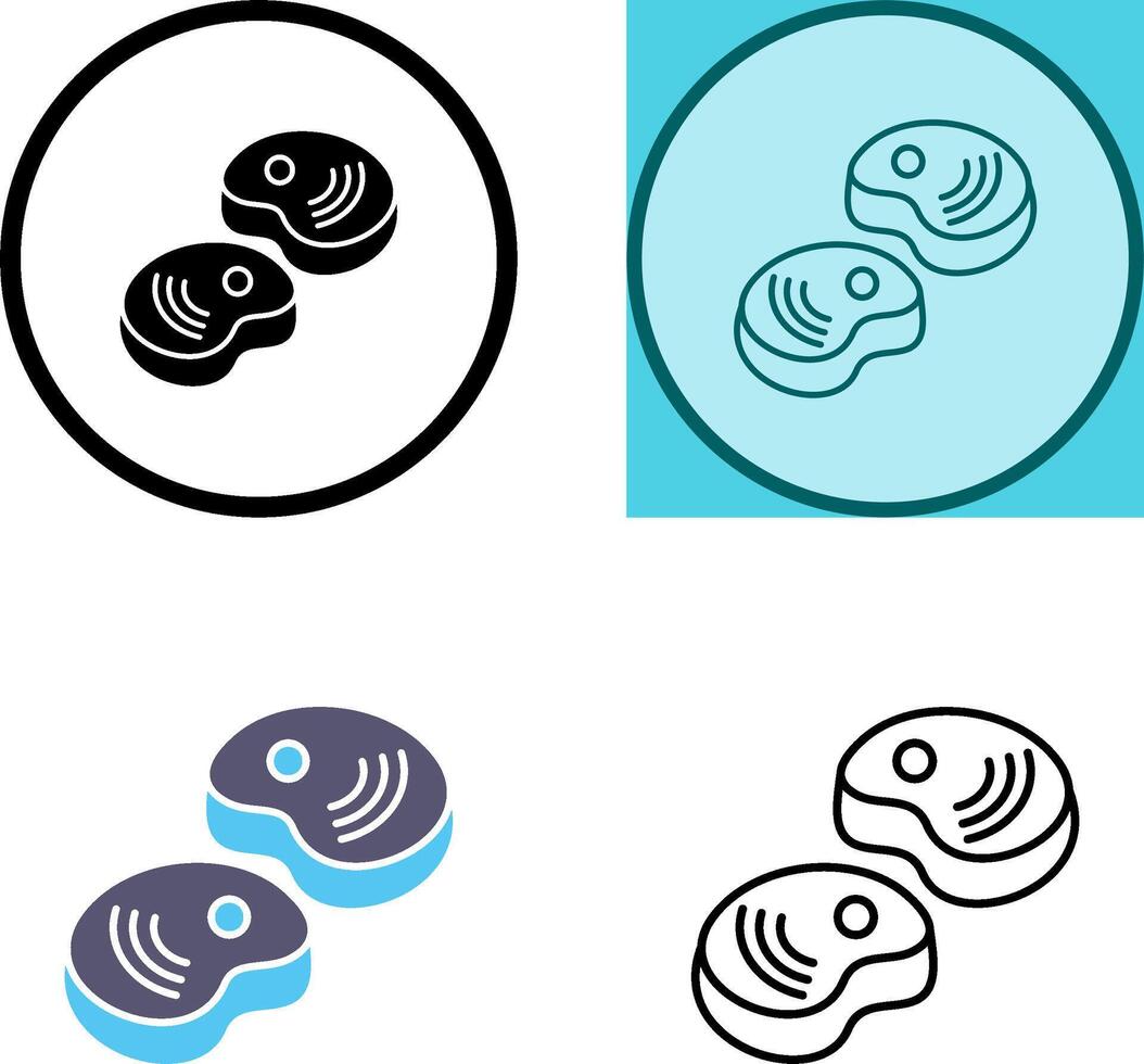 Steak Icon Design vector