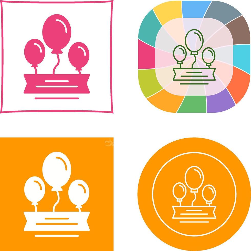 Balloons Icon Design vector