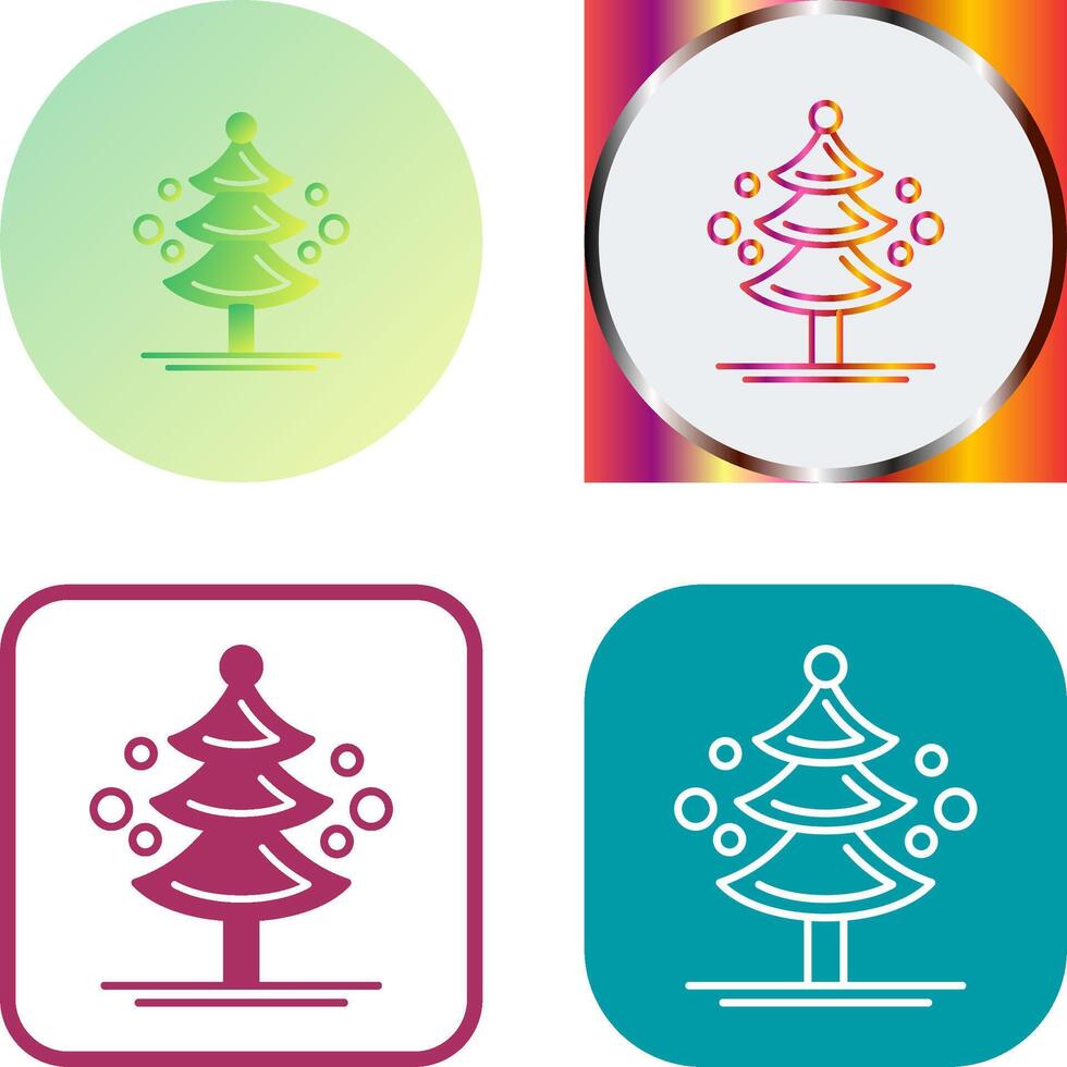 Pine Tree Icon Design vector