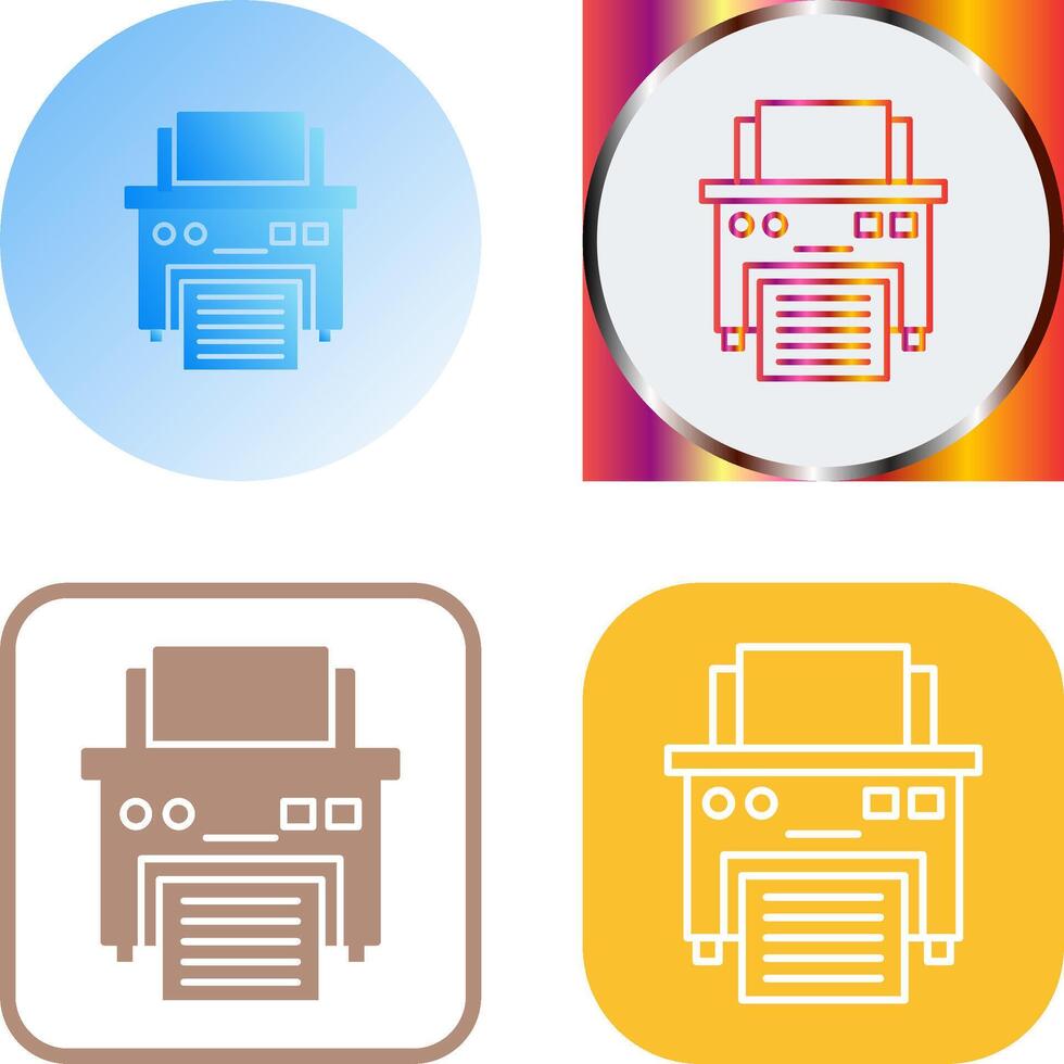 Printer Icon Design vector