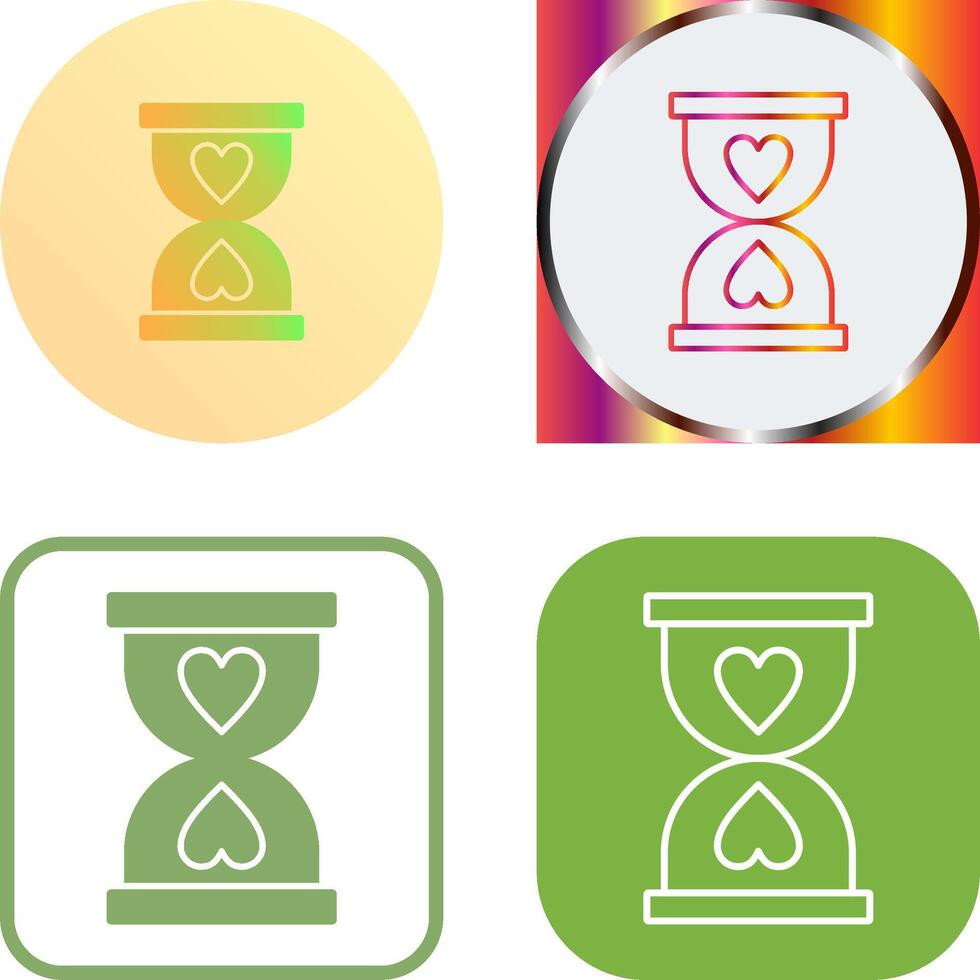 Hourglass Icon Design vector
