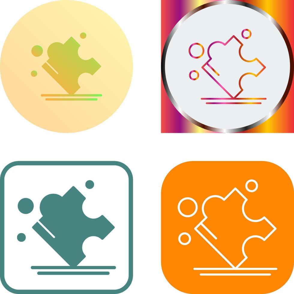 Puzzle Icon Design vector