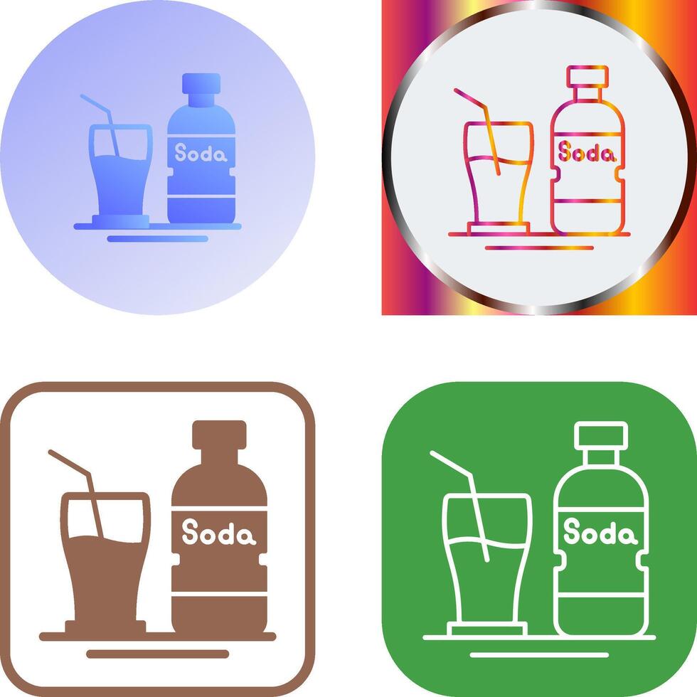 Soda Icon Design vector
